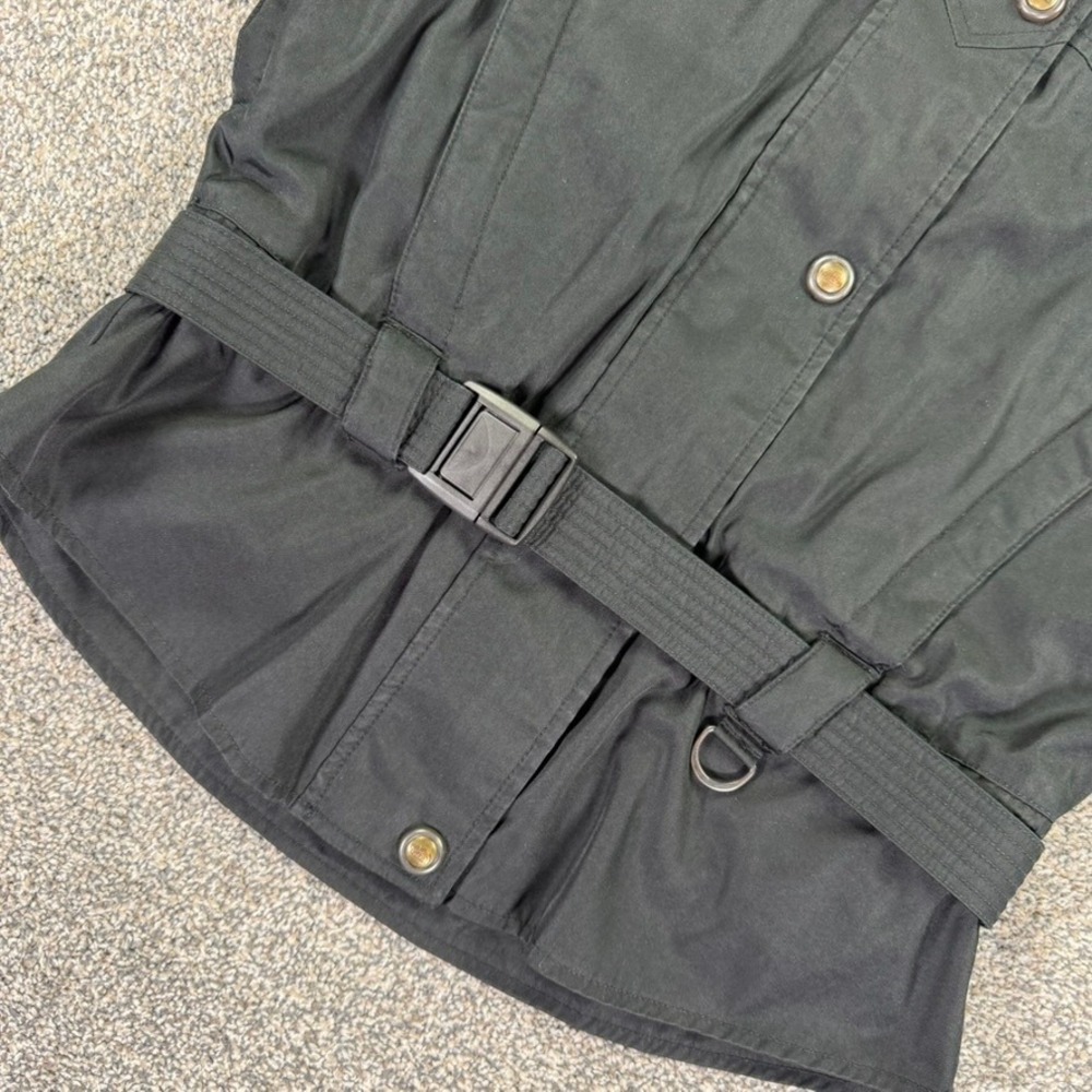 The North Face Vintage Ski Jacket Black Belted Hooded Women 10 Retro Snow Sports - Picture 5 of 16